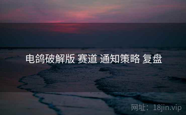 电鸽破解版 赛道 通知策略 复盘