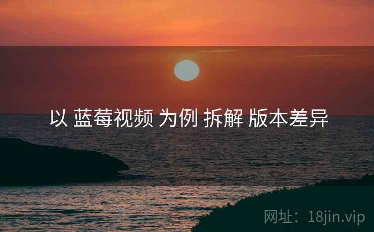 以 蓝莓视频 为例 拆解 版本差异