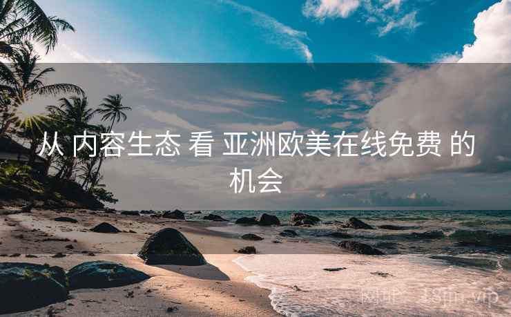 从 内容生态 看 亚洲欧美在线免费 的机会