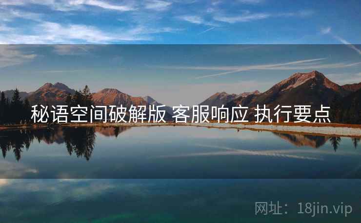 秘语空间破解版 客服响应 执行要点