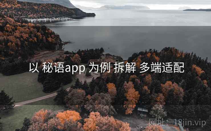 以 秘语app 为例 拆解 多端适配